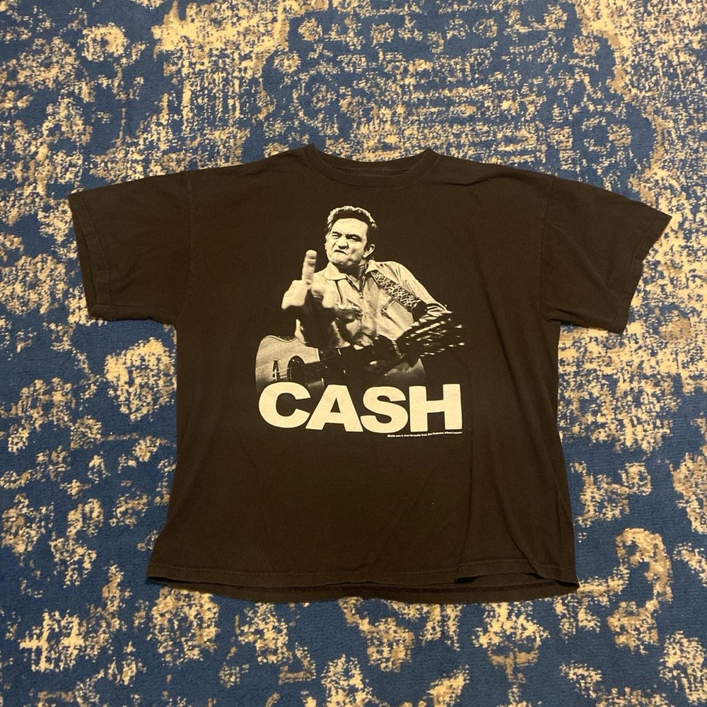 Johnny Cash 2009 Zion Rootswear Black Graphic Tee
